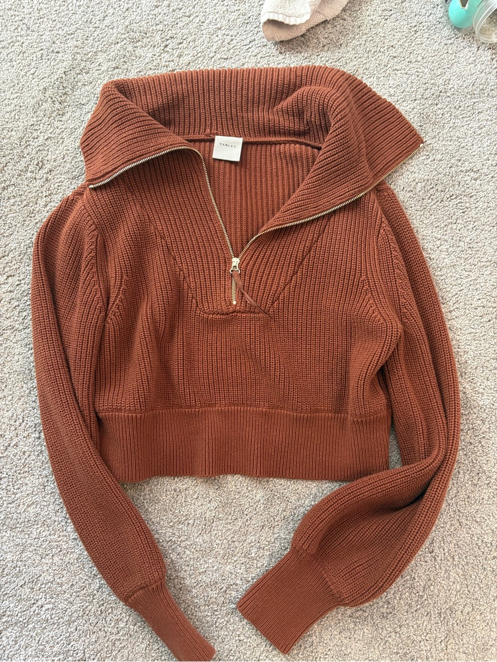 Varley Mentone Half Zip Knit Pullover S